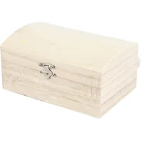 Creativ Company Holzartikel 16.5 x 11 x 8.55 cm Truhe - Breite: 16.5 cm - Höhe: 11 cm - Länge: 8.55 cm - Anzahl Stück: 1 Stück - Holzherkunft: China - Holzhandelsname: Paulownia tomentosa (Blauglockenbaum)