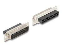 DELOCK Adapter D-Sub25> D-Sub25 StBu Montagesatz weiß