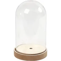 Creativ Company Plastikglocke 18 cm 1 Stück - Detailfarbe: Braun - Transparent - Material: Plastik