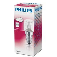 Philips Professional Lampe Backofen 15W E14 230-240 V T22 CL OV 1CT - Energieeffizienzklasse: G - Lampensockel: E14 - Protokoll: Ohne - Smart Home: Nicht kompatibel - Farbtemperatur Kelvin: 2700 K - Gesamtleistung: 15 W