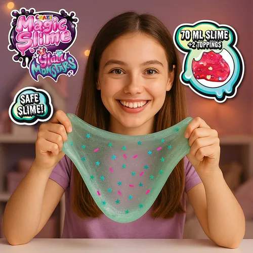 Craze Slime Glam Monstars Magic Assortiert - Themenwelt: Kreativwelt - Produkttyp: Slime - Altersempfehlung ab: 3 Jahren - Detailfarbe: Mehrfarbig - Materialeigenschaften: Keine Angaben - Set: Ja