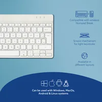 R-GO COMPACT BREAK ERGONOMIC KEYBOARD QWERTZ (DE) BLUETOOTH W