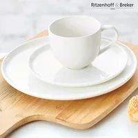 Ritzenhoff & Breker Kaffee-Service Skagen 18-teilig, Weiss - Material: Porzellan - Teller Typ: Frühstücks- & Dessertteller - Detailfarbe: Weiss - Verpackungseinheit: 1 Stück - Form: Rund