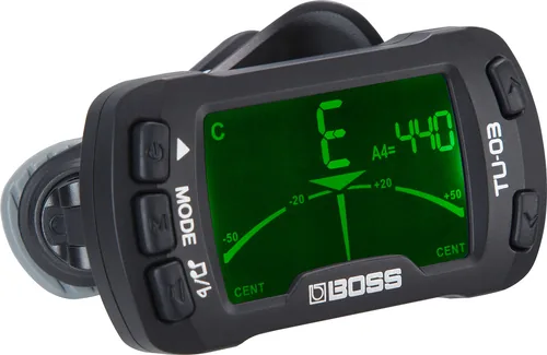 BOSS Stimmgerät TU-03 - Eigenschaften: Batteriebetrieben