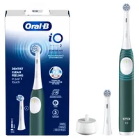 Oral-B Elektrische Zahnbürste iO Series2 Forest Green - Zahnbürsten-Art: Mikrovibrationszahnbürste - Stromversorgung: Akkubetrieb - Reinigungsmodi: Tägliche Reinigung - Sensitiv - Super Sensitiv - Detailfarbe: Grün - Bluetooth: Keine Angaben - Anwender: E