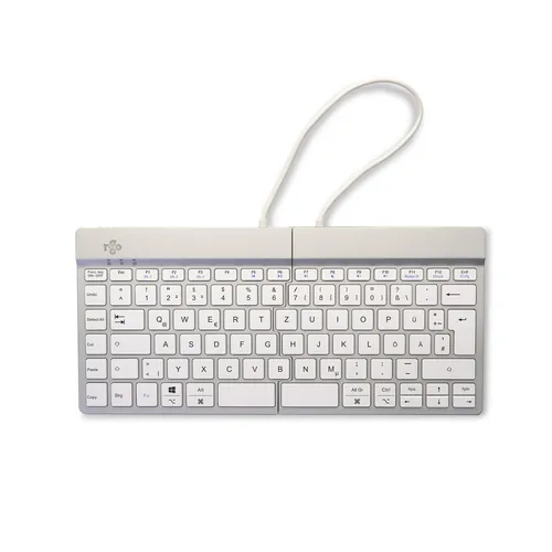 R-Go Tastatur Split Break DE-Layout kabellos weiß