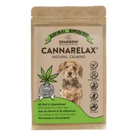 Sparrow Hunde-Nahrungsergänzung CannaRelax, 100 g - Nahrungsergänzungstyp: Pulver - Tierbedürfnis: Beruhigung & Wohlbefinden - Zertifikate: Keine Zertifizierung - Produkttyp: Ergänzungsfutter - Packungsgrösse: 100 g - Cannabinoide: CBD