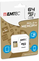 Emtec mSD 64GB UHS-I U1 EliteGold Adapter