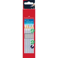 FABER-CASTELL Kreide Grip 113210 6 Farben ass. Etui
