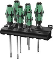Wera 334/355/6 Kraftform Plus Lasertip Schraubendrehersatz