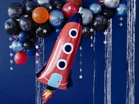 Partydeco Folienballon Rocket Mehrfarbig - Packungsgrösse: 1 Stück - Grösse: 44 x 115 cm - Motiv: Rakete - Produkttyp: Folienballon - Material: Folie - Detailfarbe: Mehrfarbig