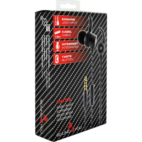 Schwaiger In-Ear Kopfhörer 1 x 3,5 mm Klinkenst. Stereo Schw