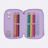 Beckmann Etui Classic Triple Unicorn Princess, 28-teilig - Breite: 20.5 cm - Höhe: 7 cm - Tiefe: 12 cm - Gefüllt: Ja - Etui-Art: Etui - Material: Recycled PET