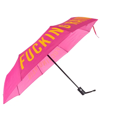 Trendform Schirm Fucking rain Pink - Schirmtyp: Taschenschirm - Nachhaltigkeit: Nicht angegeben - Sportart: Lifestyle - Farbe: Pink - Länge: 29 cm - Schirm-Eigenschaften: Robust