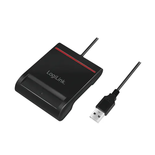 Logilink USB 2.0-Kartenleser, für Smart-ID, schwarz