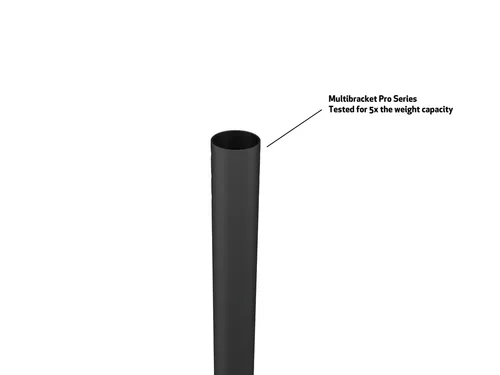 Multibrackets Deckenhalterung MBC1U Professional - Detailfarbe: Schwarz - Eigenschaften: 2-Sektionen - Deckenmontage - Modular erweiterbar - Neigbar - Maximale Bildschirmgrösse: 75  - Maximale Tragkraft: 50 kg