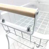 Relaxdays 2-tier metal fruit basket with handles