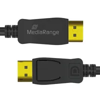 MediaRange DisplayPort Kabel, Ver. 2.1, 40 Gbps, 2.0m, sw