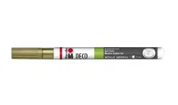 Marabu Acrylmarker Deco Painter 1 - 2 mm, Gold - Strichstärke: 1-2 mm - Verpackungseinheit: 1 Stück - Oberfläche: Metall - Kunststoff - Holz - Terrakotta - Gips - Papier - Set: Nein - Detailfarbe: Gold - Eigenschaft-Stift: Lichtbeständig - Deckend - Schne