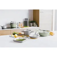 BergHOFF Bratpfannen-Set Leo Balance 2-teilig, Moonmist 24 cm - Material: Aluminium - Pfannentyp: Bratpfanne - Kompatible Kochfelder: Gas - Halogen - Induktion - Antihaftbeschichtung: Ja - Detailfarbe: Grau - Set: Ja