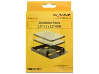 Delock Einbaurahmen 2x 2.5 - 3.5 - Zubehörtyp: HDD/SSD Montageset