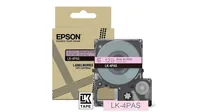 EPSON Colour Tape Pink/Grey -  12mm -  8m -  LK-4PAS