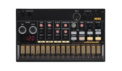 Korg Synthesizer volca beats - Klangerzeugung: Analog - Breite: 193 mm - Höhe: 45 mm - Tiefe: 115 mm