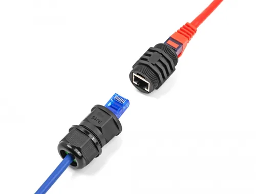 Delock Einbaumodul RJ45 Cat.6A, IP67 staub- und wasserdicht 1 Stück - Zubehörtyp: Kupplung - Detailfarbe: Schwarz - Verpackungseinheit: 1 Stück