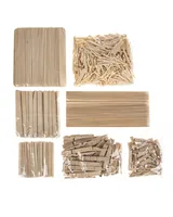 Glorex Holzkleinteile Holz-Creativ-Set ca. 1500 Teile - Breite: 0 cm - Höhe: 0 cm - Länge: 0 cm - Anzahl Stück: 1 Stück - Holzherkunft: China - Holzhandelsname: Schima - Birke