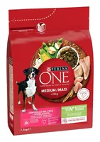 PURINA One Adult Medium/Maxi Weight Control/Sterilized Rich in turkey with rice - dry dog food - 2,5kg