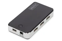 DIGITUS USB-Hub 7-Port 2.0->7xA2.0 m.Netzteil schwarz