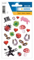 HERMA lucky symbols with glitter kids' stickers