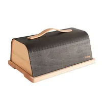 Kisag Brotkasten Paris bread box Rectangular Brown, Wood Wood