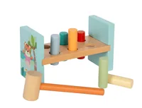 small foot Klopfbank Jungle Friends - Altersempfehlung ab: 12 Monaten - Material: FSC®-Holz - Gummi - Nachhaltigkeit: FSC® - Detailfarbe: Mehrfarbig