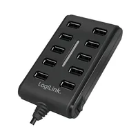 LogiLink UA0125 hub di interfaccia USB 2.0 480 Mbit/s Nero