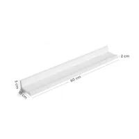 Songmics Wandregal 2-er Set, Weiss - Eigenschaften: Keine Eigenschaft - Zertifikate: Keine Zertifizierung - Breite: 60 cm - Höhe: 5 cm - Tiefe: 10 cm - Detailfarbe: Weiss