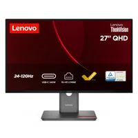 68,6cm/27"" (2560x1440) Lenovo ThinkVision P27QD-40 16:9 WQHD IPS 4ms 120Hz HDMI DisplayPort USB-C USB LAN VESA KVM