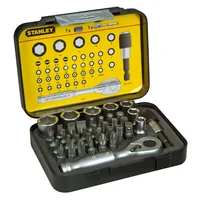 Bit-Satz 1/4"", 39-teilig (schwarz, mit Umschaltknarre)