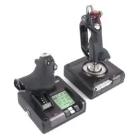 Logitech G G Saitek X52 Pro Flight Control System Black USB Flight Sim Analogue / Digital PC