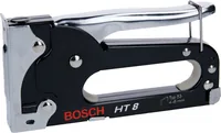 Bosch Professional Handtacker  HT 8 - Heftklammerlänge min.: 4 mm - Heftklammerlänge max.: 8 mm - Produktkategorie: Hand-Tacker - Für Material: Folie - Stoff - Papier - Befestiger Typ: Klammern & Nägel - Heftklammertyp: Typ 53