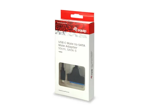 Equip Adapter - SATA (M) - USB-C (M) - 0,5m - Black