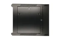 Extralink 6U 600X600 AZH WALL-MOUNTED RACKMOUNT CABINET SWING TYPE BLACK Rack monté sur le mur Noir