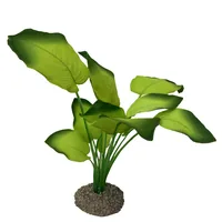 AquaDella Kunstpflanze Anubias 3, 20 cm - Einrichtung: Kunstpflanzen - Material: Kunststoff