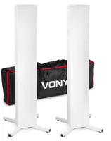 Vonyx Lichtstativ DJP165 - Höhenverstellbar: Ja - Detailfarbe: Weiss - Material: Lycra - Metall - Gewicht: 8.5 kg - Stativ-Bauart: Andere