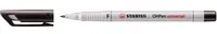 STABILO Folienstift OHPen Universal F 0.7 mm, Schwarz - Strichstärke: 0.7 mm - Set: Ja - Verpackungseinheit: 1 Stück - Eigenschaft-Stift: Keine - Anwender: Schule - Büro - Erwachsene - Fasermaler & Fineliner Art: Folienstift