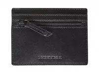 Maverick Portemonnaie All Black 11.5 x 8.7 cm, Schwarz - Münzfach: Ja - RFID-Schutz: Ja - Farbe: Schwarz - Material: Leder - Verschluss: Reissverschluss