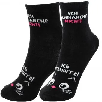 Sheepworld Socken Schnarche nicht Grösse 36 - 40, waschbar (40 Grad) - Produkttyp Geschenke: Socken - Empfänger Geschenke: Für Kinder - Für Männer - Für Frauen - Anlass: Weihnachten - Geburtstag - Freundschaft - Fun