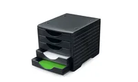 STYRO Styrogreenbox schwarz 275-8420.991 5 Fächer schwarz
