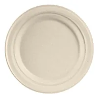 Duni Einwegteller Ø 17 cm 50 Stück, Braun - Produkttyp: Einwegteller - Materialtyp: Biokunststoff - Material: Zuckerrohrpulpe (Bagasse) - Detailfarbe: Braun