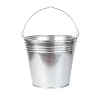 Esschert Design Zinkeimer XL Silber - Volumen: 14.7 l - Material: Zink - Form: Rund - Detailfarbe: Silber - Ausstattung: Keine - Einsatzort: Garten - Aussen